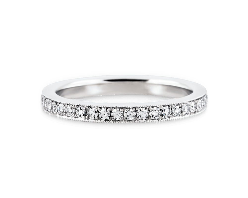 Bright Cut Pave Eternity Band