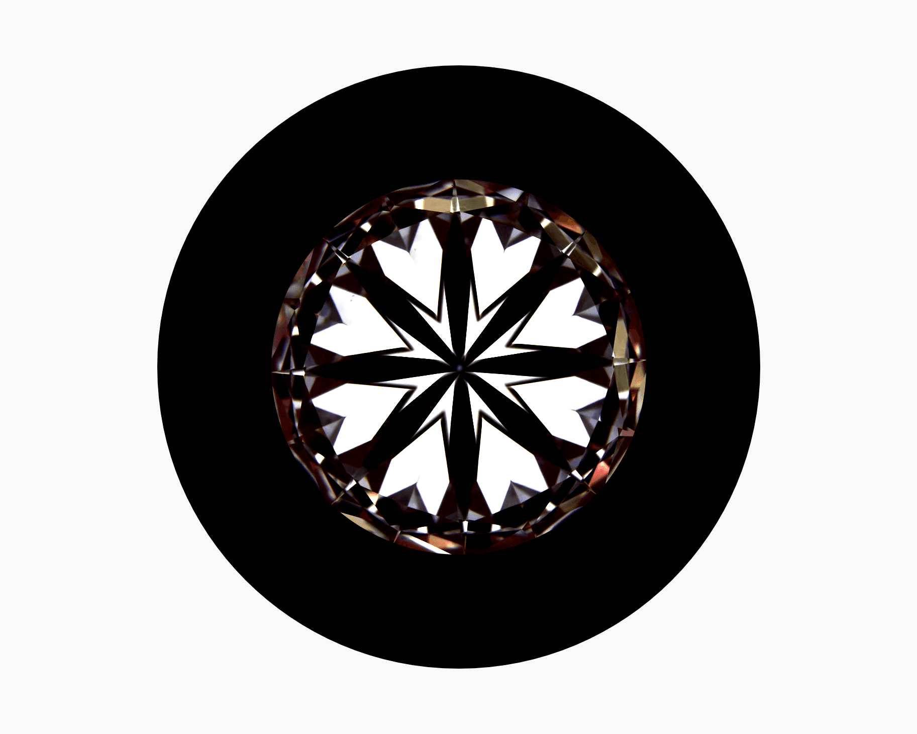 Hearts image of 1.53ct Super Ideal Hearts & Arrows Round Diamond
