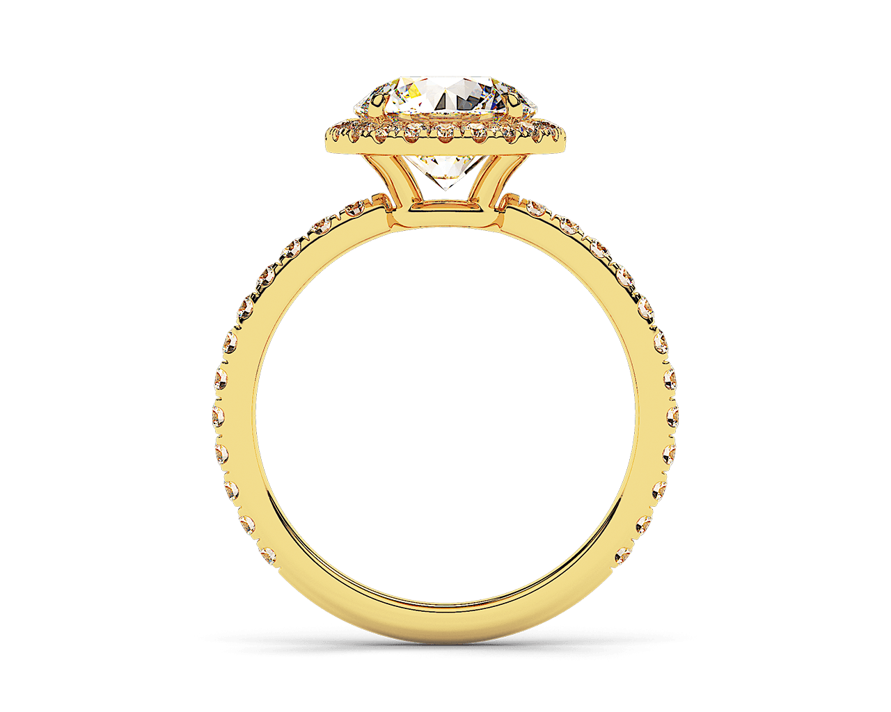The Emilya Halo Engagement Ring