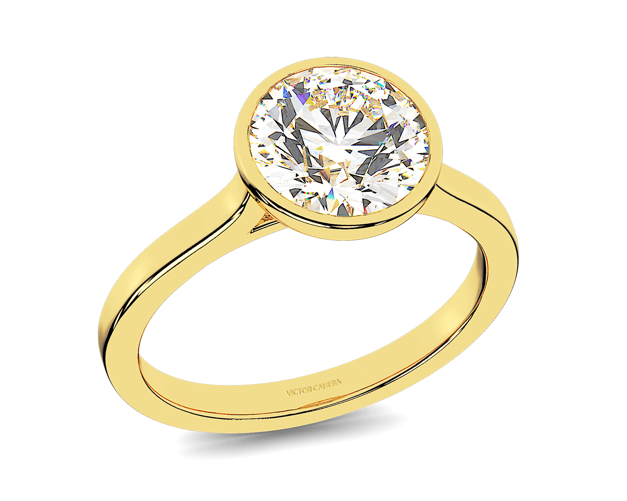 The Greta Bezel Solitaire