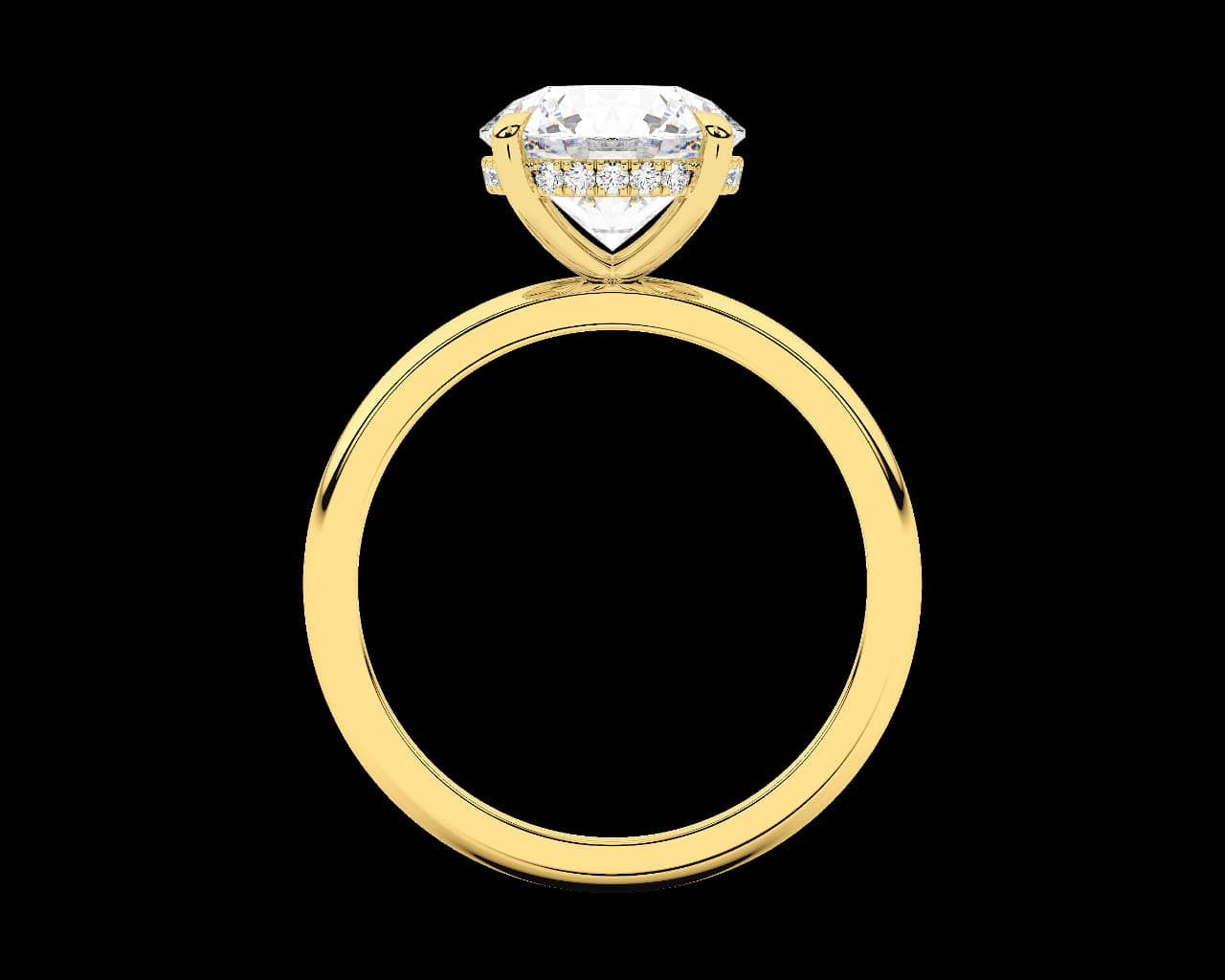 The Geneve Soltaire with Hidden Halo