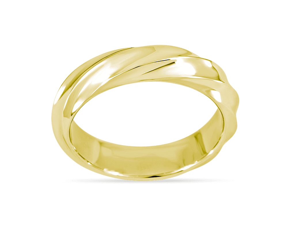 Mens Twisted Wedding Band