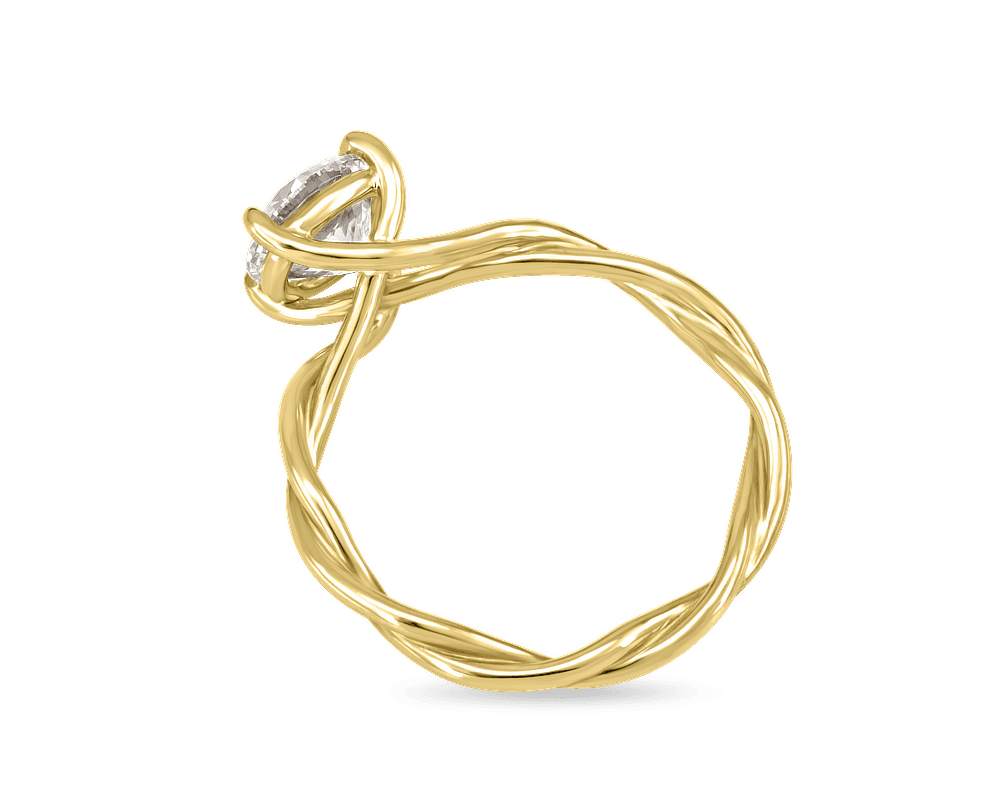 Twisted Band Trellis Solitaire